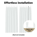 vidaXL Voile Függöny függönyökkel 2 pcs Fehér 260 x 140 cm Poliészter