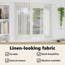vidaXL Voile Függöny függönyökkel 2 pcs Krém 175 x 140 cm Poliészter