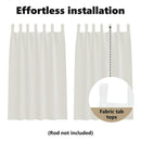 vidaXL Voile Függöny függönyökkel 2 pcs Krém 175 x 140 cm Poliészter