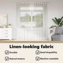 vidaXL Voile Függöny függönyökkel 2 pcs Krém 260 x 140 cm Poliészter