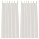 vidaXL Voile Függöny függönyökkel 2 pcs Krém 260 x 140 cm Poliészter