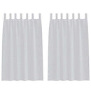 vidaXL Voile Függöny 2 pcs Világosszürke 175 x 140 cm Poliészter