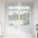 vidaXL Voile Függöny 2 pcs Sötétszürke 225 x 140 cm Poliészter