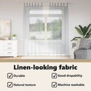 vidaXL Voile Függöny 2 pcs Sötétszürke 225 x 140 cm Poliészter