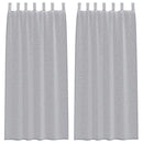 vidaXL Voile Függöny 2 pcs Sötétszürke 225 x 140 cm Poliészter