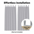 vidaXL Voile Függöny 2 pcs Sötétszürke 245 x 140 cm Poliészter