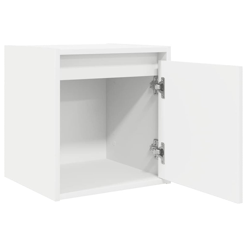 vidaXL 2 db fehér falra szerelhető éjjeliszekrény 38x34x40 cm