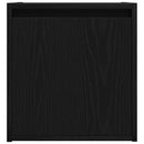 vidaXL 2 db fekete falra szerelhető éjjeliszekrény 38x34x40 cm