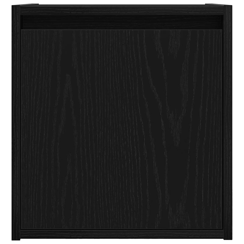 vidaXL 2 db fekete falra szerelhető éjjeliszekrény 38x34x40 cm
