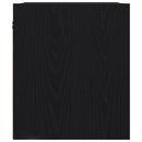 vidaXL 2 db fekete falra szerelhető éjjeliszekrény 38x34x40 cm