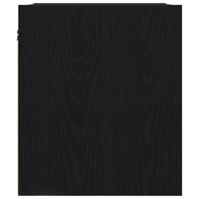 vidaXL 2 db fekete falra szerelhető éjjeliszekrény 38x34x40 cm