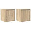 vidaXL 2 db sonoma tölgy falra szerelhető éjjeliszekrény 38x34x40 cm