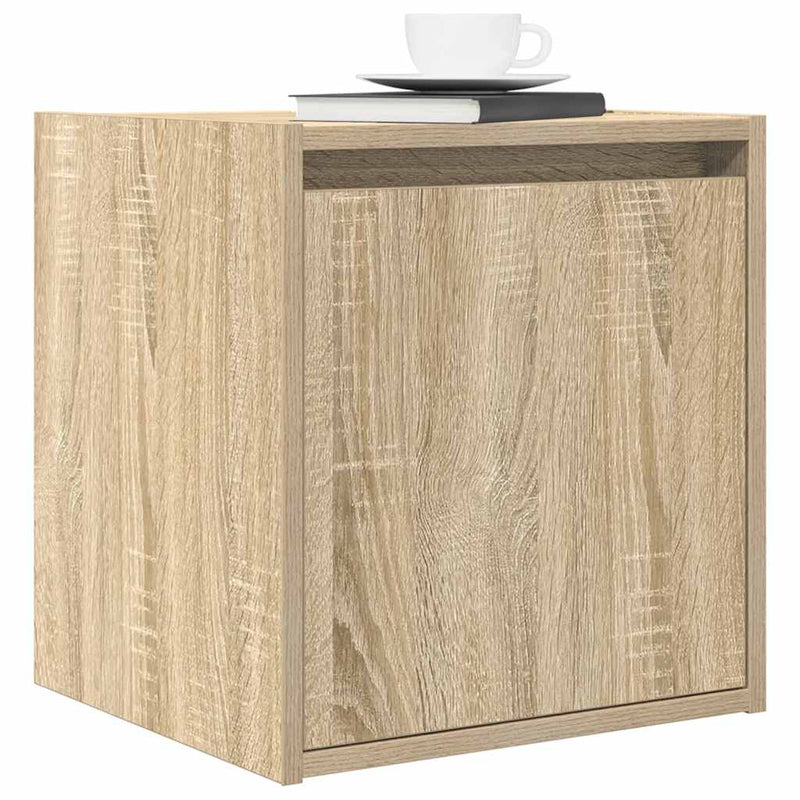 vidaXL 2 db sonoma tölgy falra szerelhető éjjeliszekrény 38x34x40 cm