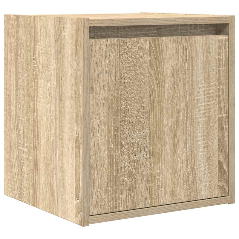 vidaXL 2 db sonoma tölgy falra szerelhető éjjeliszekrény 38x34x40 cm