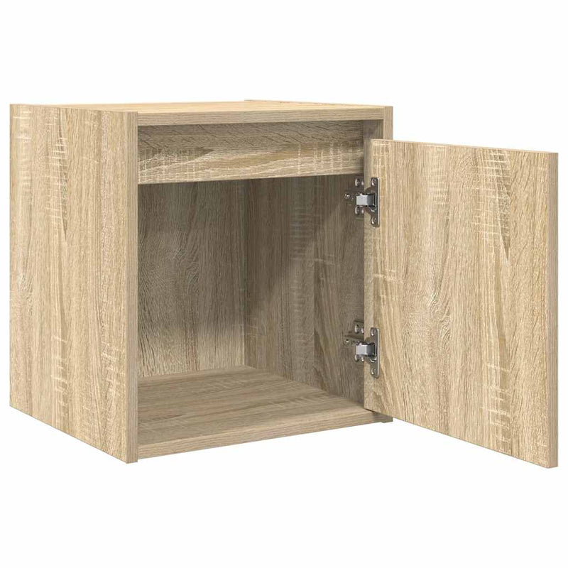 vidaXL 2 db sonoma tölgy falra szerelhető éjjeliszekrény 38x34x40 cm