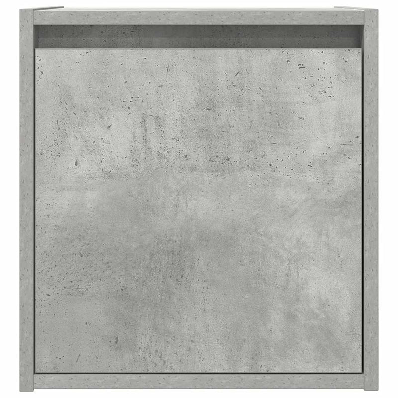 vidaXL betonszürke falra szerelhető éjjeliszekrény 38x34x40 cm