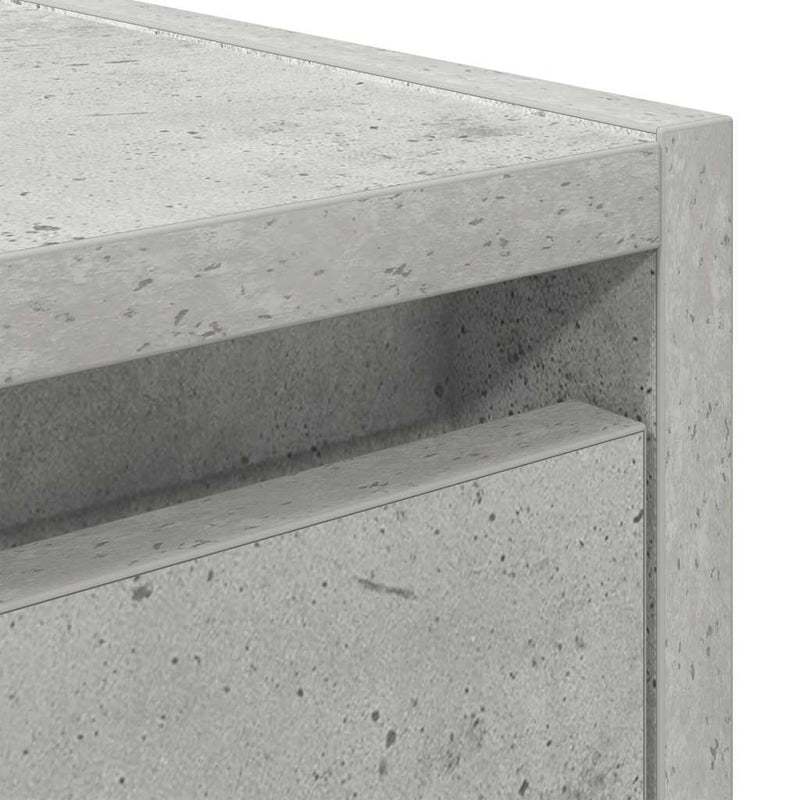 vidaXL betonszürke falra szerelhető éjjeliszekrény 38x34x40 cm