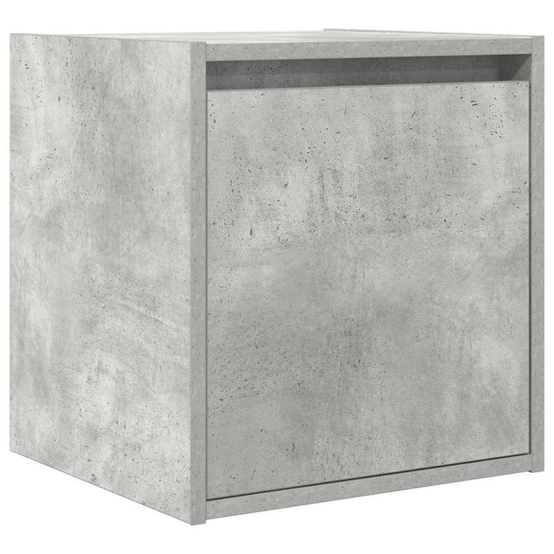 vidaXL 2 db betonszürke falra szerelhető éjjeliszekrény 38x34x40 cm
