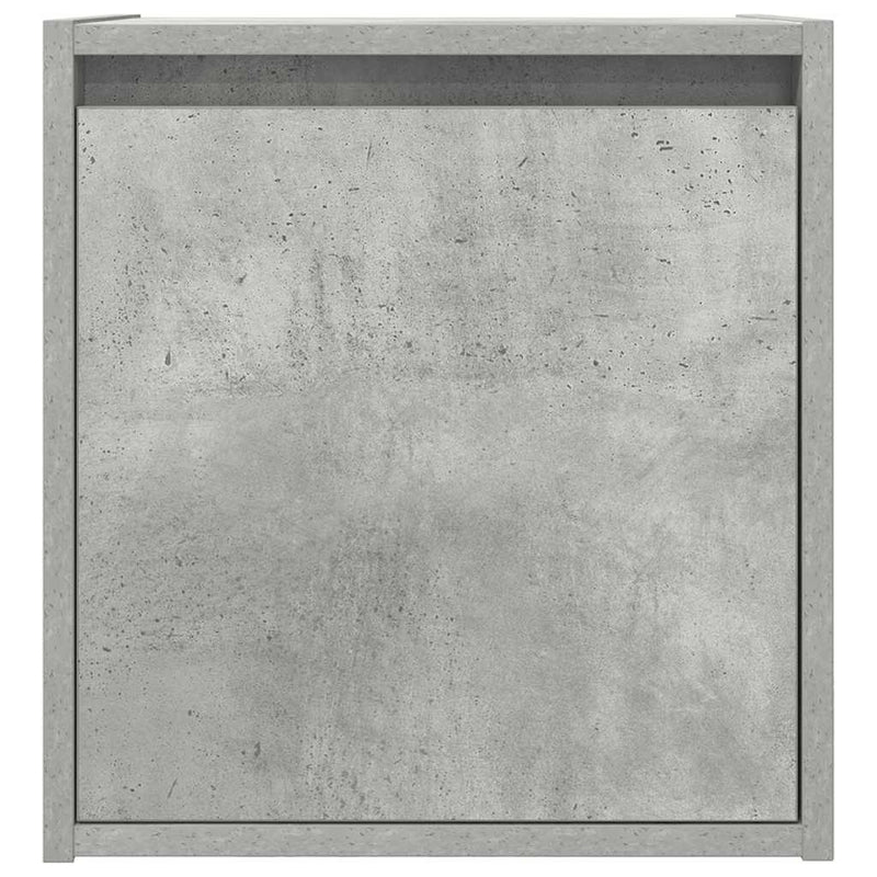 vidaXL 2 db betonszürke falra szerelhető éjjeliszekrény 38x34x40 cm