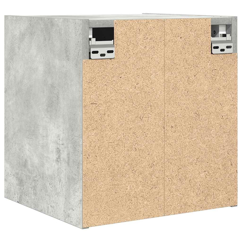 vidaXL 2 db betonszürke falra szerelhető éjjeliszekrény 38x34x40 cm