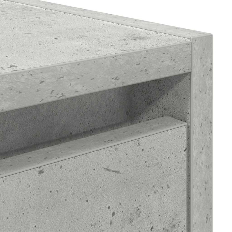 vidaXL 2 db betonszürke falra szerelhető éjjeliszekrény 38x34x40 cm