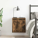 vidaXL füstös tölgy színű falra szerelhető éjjeliszekrény 38x34x40 cm