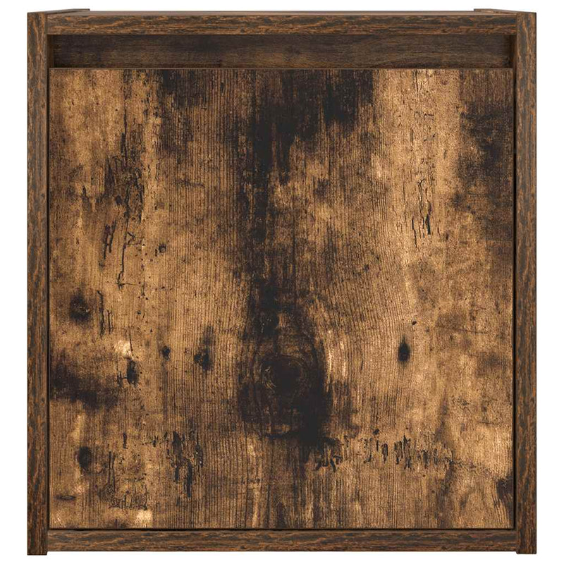 vidaXL 2 db füstös tölgy színű fali éjjeliszekrény 38x34x40 cm