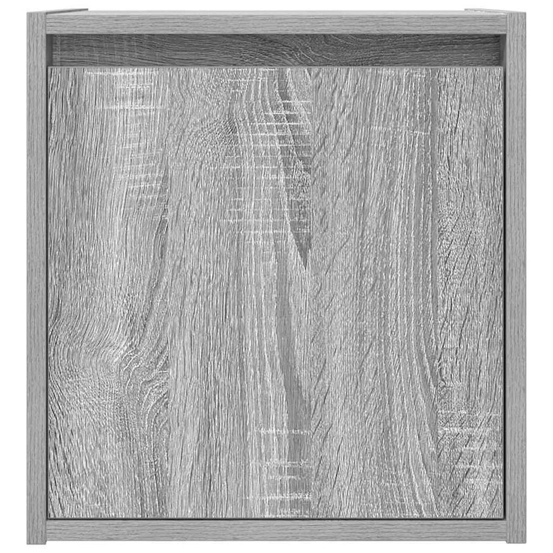 vidaXL szürke sonoma színű falra szerelhető éjjeliszekrény 38x34x40 cm