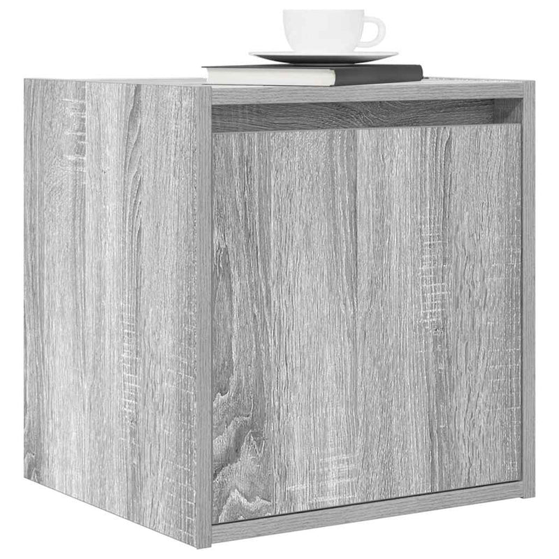 vidaXL 2 db szürke sonoma falra szerelhető éjjeliszekrény 38x34x40 cm