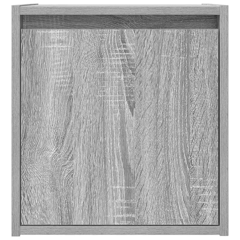 vidaXL 2 db szürke sonoma falra szerelhető éjjeliszekrény 38x34x40 cm