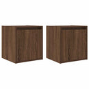 vidaXL 2 db barna tölgy falra szerelhető éjjeliszekrény 38x34x40 cm