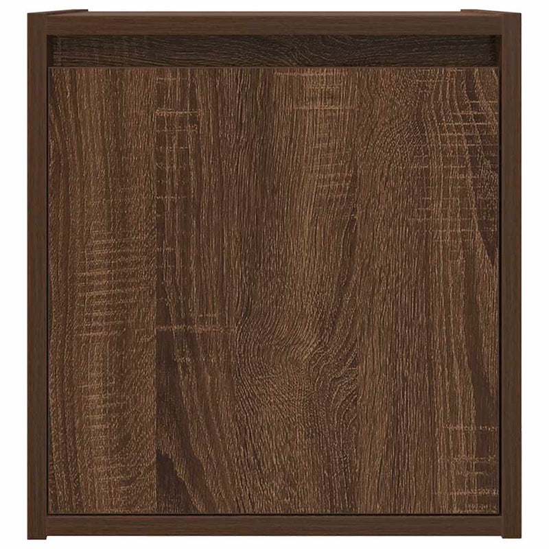 vidaXL 2 db barna tölgy falra szerelhető éjjeliszekrény 38x34x40 cm