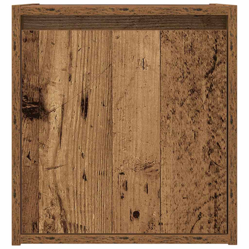 vidaXL antik fa színű falra szerelhető éjjeliszekrény 38x34x40 cm