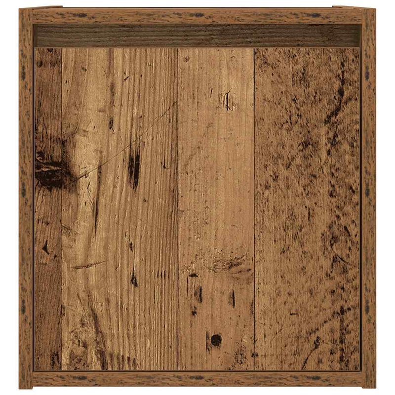 vidaXL 2 db antik fa színű falra szerelhető éjjeliszekrény 38x34x40 cm