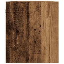 vidaXL 2 db antik fa színű falra szerelhető éjjeliszekrény 38x34x40 cm