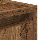 vidaXL 2 db antik fa színű falra szerelhető éjjeliszekrény 38x34x40 cm