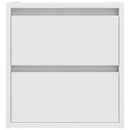 vidaXL fehér falra szerelhető éjjeliszekrény 38x34x40 cm