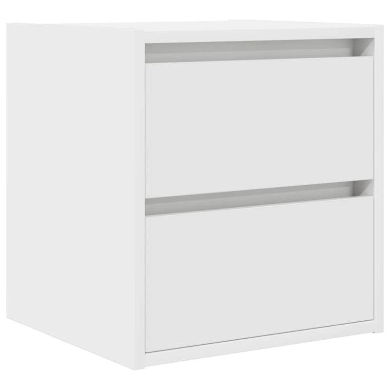 vidaXL 2 db fehér falra szerelhető éjjeliszekrény 38x34x40 cm