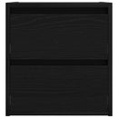 vidaXL fekete tölgy falra szerelhető éjjeliszekrény 38x34x40 cm