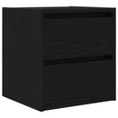 vidaXL 2 db fekete tölgy falra szerelhető éjjeliszekrény 38x34x40 cm