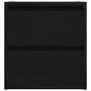 vidaXL 2 db fekete tölgy falra szerelhető éjjeliszekrény 38x34x40 cm