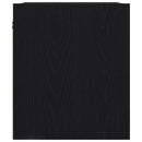 vidaXL 2 db fekete tölgy falra szerelhető éjjeliszekrény 38x34x40 cm