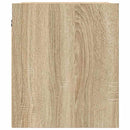 vidaXL 2 db sonoma tölgy falra szerelhető éjjeliszekrény 38x34x40 cm