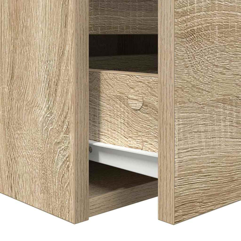 vidaXL 2 db sonoma tölgy falra szerelhető éjjeliszekrény 38x34x40 cm