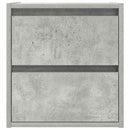 vidaXL betonszürke falra szerelhető éjjeliszekrény 38x34x40 cm