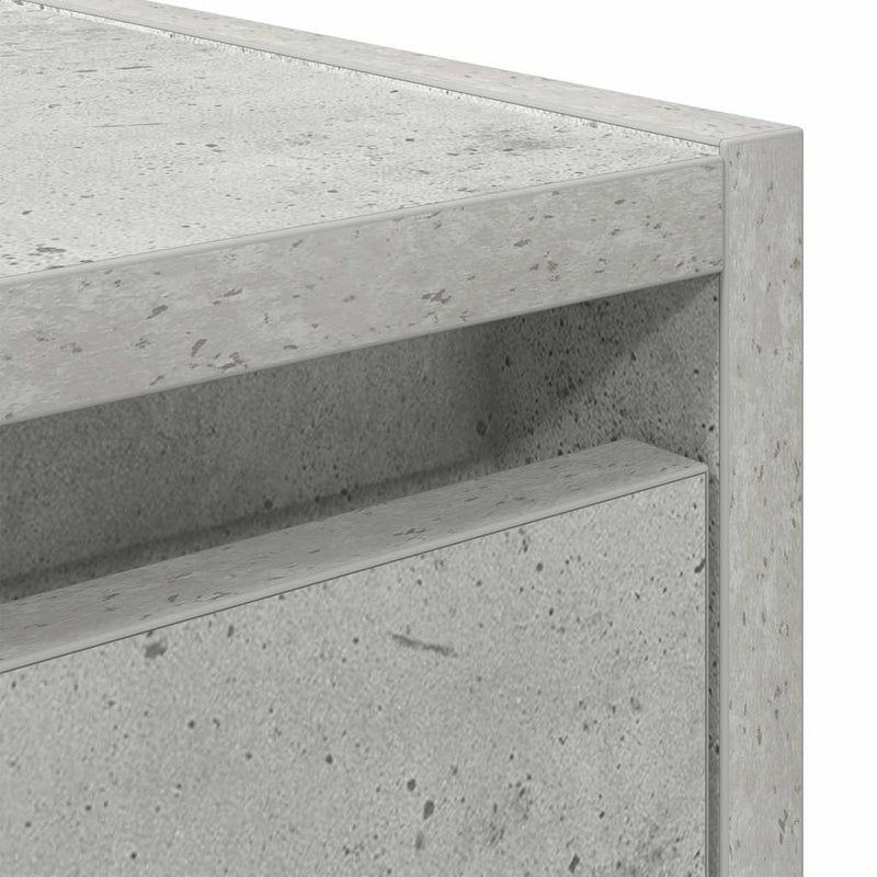 vidaXL betonszürke falra szerelhető éjjeliszekrény 38x34x40 cm