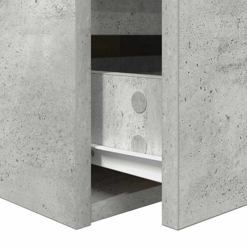 vidaXL betonszürke falra szerelhető éjjeliszekrény 38x34x40 cm