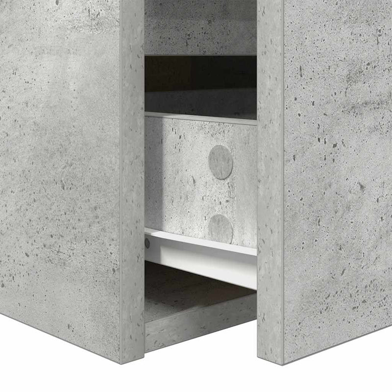 vidaXL 2 db betonszürke falra szerelhető éjjeliszekrény 38x34x40 cm