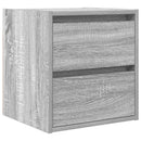 vidaXL 2 db szürke sonoma falra szerelhető éjjeliszekrény 38x34x40 cm