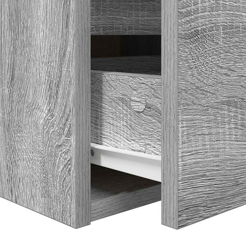 vidaXL 2 db szürke sonoma falra szerelhető éjjeliszekrény 38x34x40 cm